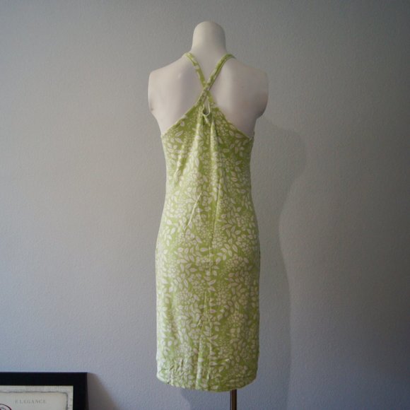 90s Esprit De Corp Vintage Floral Dress Criss Cross Back Summer Spring - Picture 4 of 5